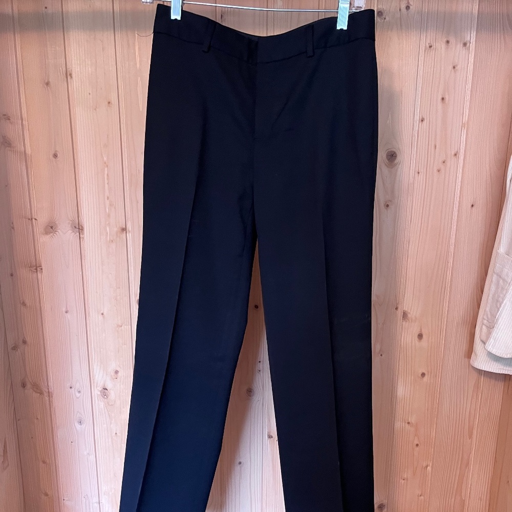 Banana Republic Black Wool Work Trouser